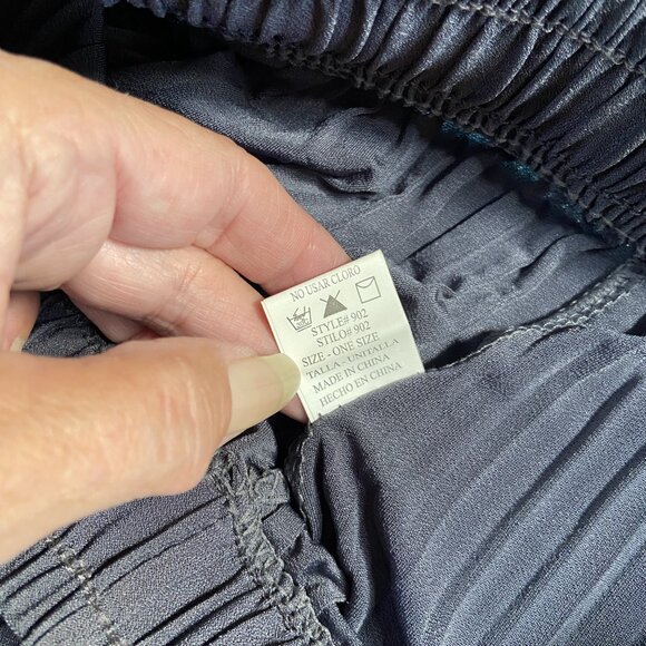 Grey Pleated Drawstring Pants - Picture 6 of 7